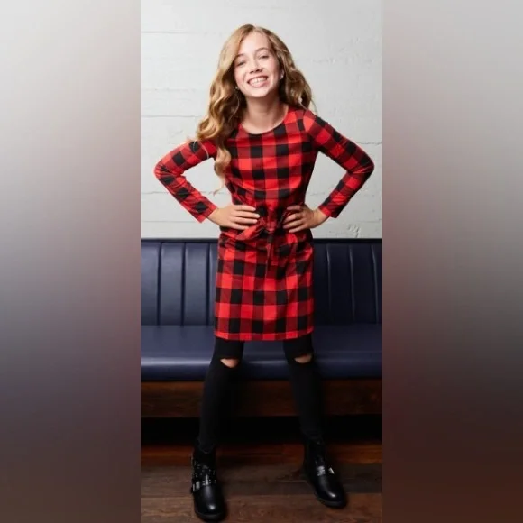 fabkids | Dresses | Euc Fabkids Buffalo Plaid Holiday Dress | Poshmark